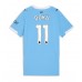 Manchester City Jeremy Doku #11 Hemma matchtröja Dam 2025-26 Kortärmad Billigt
